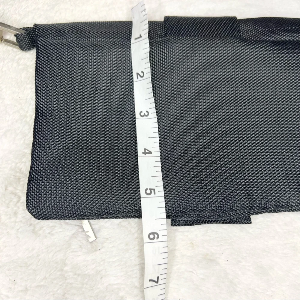 Viktor & Rolf Men's Black Amenity Bag Travel Toiletry Case Fold-over Wristlet